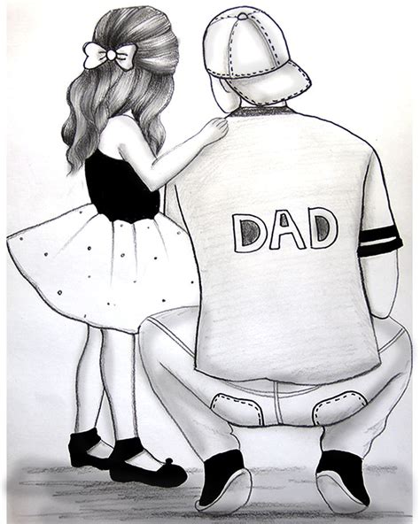 father with daughter drawing|father daughter drawing ideas.